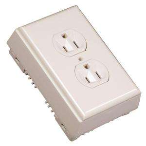 Gang Non Metallic Duplex Receptacle Box with Faceplate and Device 