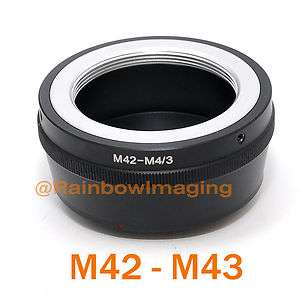 M42 Lens 2 Micro 4/3 m43 Adapter Olympus E P1 E P2 E P3  