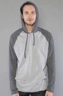 RVCA The Castro Pullover Knit Hoody in Athletic Heather and Slate 