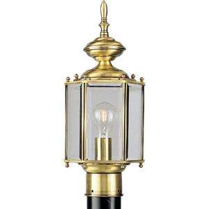   Lighting BrassGUARD Collection Polished Brass 1 light Post Lantern