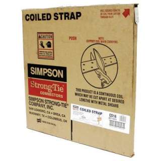Simpson Strong Tie 150 ft. 16 Gauge Coiled Strap CS16 at The Home 