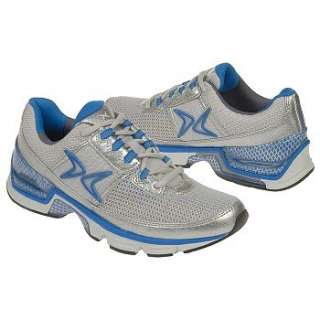 Womens Aetrex Xspress Fitness Runner Silver/Blue Shoes 