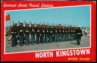 NORTH KINGSTOWN RI Quonset Point Naval Station USMC Marine Color Guard 
