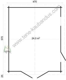   Satteldach Garage Typ 40 B 4,70 x 5,70 m  Inkl. Statik gratis  