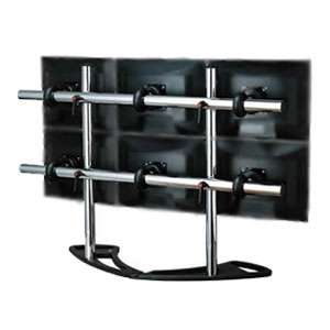 Atdec SDFSH Freestanding Hex Mount Stand up to 21 LCDs   Black Stand 