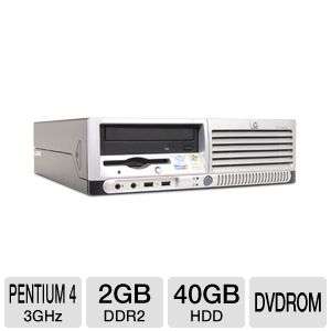 HP Compaq DC7600 Desktop PC   Intel Pentium 4 3GHz, 2GB DDR2, 40GB HDD 
