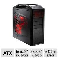 Cooler Master Storm Scout ATX Mid Tower Black Case   5 Exterior 5.25 