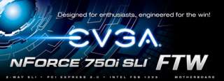 EVGA nForce 750i SLI FTW Motherboard with Video Card Bundle   NVDIA 