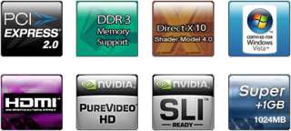 Palit GeForce 8800 GT Super+1GB Video Card   1GB DDR3, PCI Express 2 