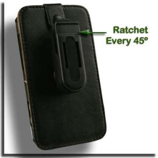 Leather Wallet Case for HTC EVO 3D Black Pouch Cover  