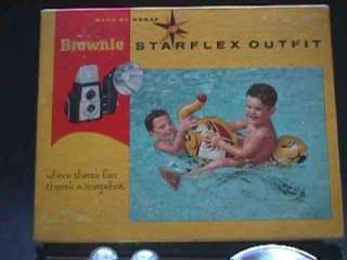 Vintage Brownie Starflex Camera Outfit in Box. Eastman Kodak.  