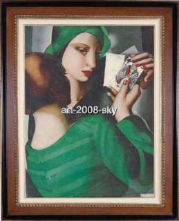 SALE OIL PAINTING REPRO OF Tamara de Lempicka SIGNED NR  