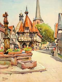 MARC,N. MARKOVITCH Vintage 30s 40s Print MICHELSTADT  