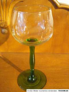 Jugendstil Glas / Stengelglas / Weinglas um 1900  