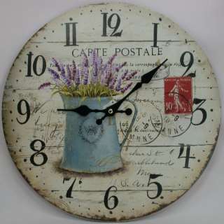   , Holz, Vintage, Nostalgie, Lavendel Carte Postale, Ø 33 cm  