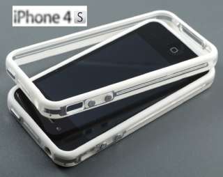 Stück Bumper Tasche Apple iPhone 4 4S Case #BBW + Schutzfolie Cover 
