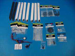 Flite Blade 400 450 3D Helicopter Parts Lot CP Blades Electric R/C 