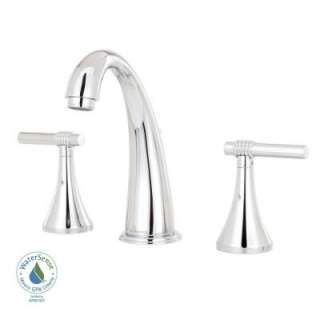 Symmons Carnaby 8 In. 2 Handle Mid Arc Bathroom Faucet in Chrome SLW 