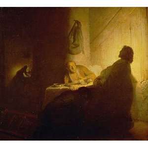 Kunstreproduktion Harmensz van Rijn Rembrandt Christus in Emmaus 62 