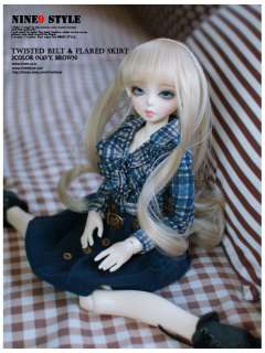 Twisted belt & Flared skirt (2color) BJD outfit   SD16, SD13, MSD 