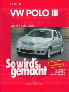 VW POLO 3 94 01 Reparaturanleitung So wirds gemacht NEU  