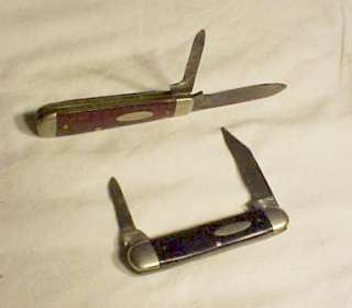 Vintage Case pocket knives Case XX & Case Tesed XX 2 blades each 