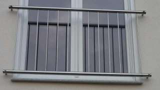 Fenstergitter, Edelstahl , Französischer Balkon 80 cm  