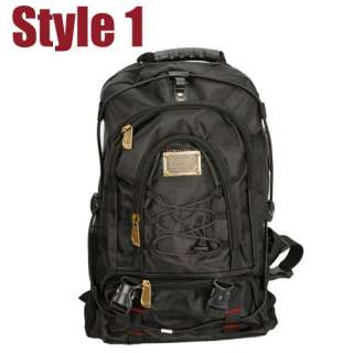 Fashionable Men Outdoor Travel Backpack Bag Bookbag Scool Bag Black 