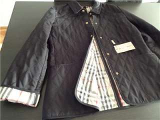 Authentic Burberry Black Quilted Constance Jacket Size M  