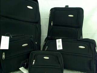 Samsonite 5 Piece Nested Luggage Set, Black  