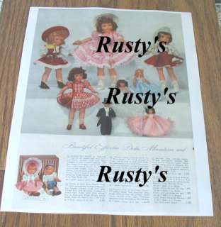1940s Effanbee HONEY dolls & NASB ( Eugenia) dolls Montgomery Wards 