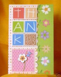 Handmade Greeting Card   A Bright and Happy Thanks  