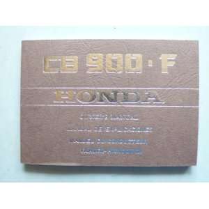 Honda CB 900 F Fahrer   Handbuch mit Schaltplan  keine 