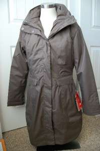 NWT AUTH THE NORTH FACE WOMENS LAUREN TRENCH COAT JACKET BROWN MEDIUM 