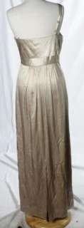  Champagne One Shoulder Evening Dress Gown Prom Occasion Size 12  