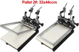 Color Screen Printing Machine 3 Pallets Fine Adjustable Silk 
