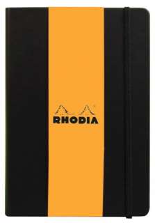 RHODIA Webnotebook 5 1/2 x 8 1/4 BLACK Blank  