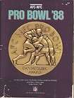 1988 NFL PRO BOWL PROGRAM AFC NFC Elway Walter Payton  