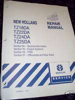 New Holland TZ18DA/22DA Tractor Service Manual  