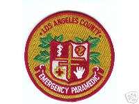 LOS ANGELES COUNTY CALIFORNIA FIRE PARAMEDIC PATCH  