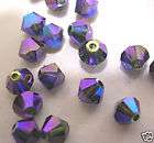 144x SWAROVSKI 5301 MORION AB 2X 3mm BICONE CRYSTAL