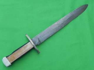 US Custom Hand Made From File Huge Fighting Knife  