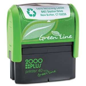  2000 PLUS Green Line Self Inking Custom Message Stamp, 7/8 