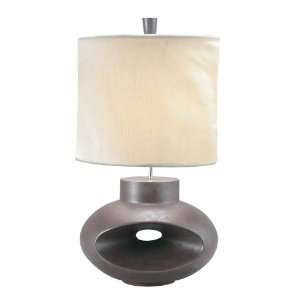  Adesso Terra Wide Table Lamp, Antique Clay