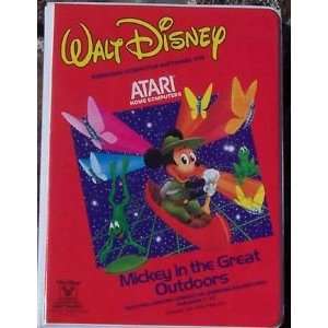   Disney Mickey in the Great Outdoors Atari cassette computer software