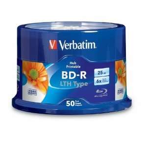  Verbatim 25GB LTH BD R, 6X, White Inkjet, 120 Count Box 