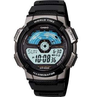 CASIO Digital Alarm World Time Chrono Watch AE 1100W 1A  