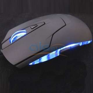 Blue Light 6 Buttons Optical USB Gaming Wired Mouse Computer Laptop UK 