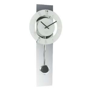 deluxe glass pendulum wall clock mirror baton dial £ 29 99