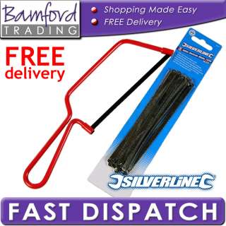 NEW 6 JUNIOR HACKSAW & 10 SPARE 24TPI HACK SAW BLADES 5055355504432 